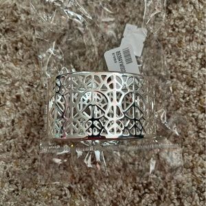 Peace sign cuff bracelet